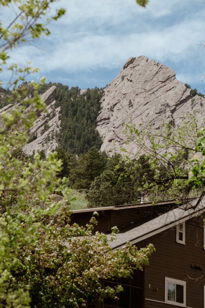Cottage with Flatirons