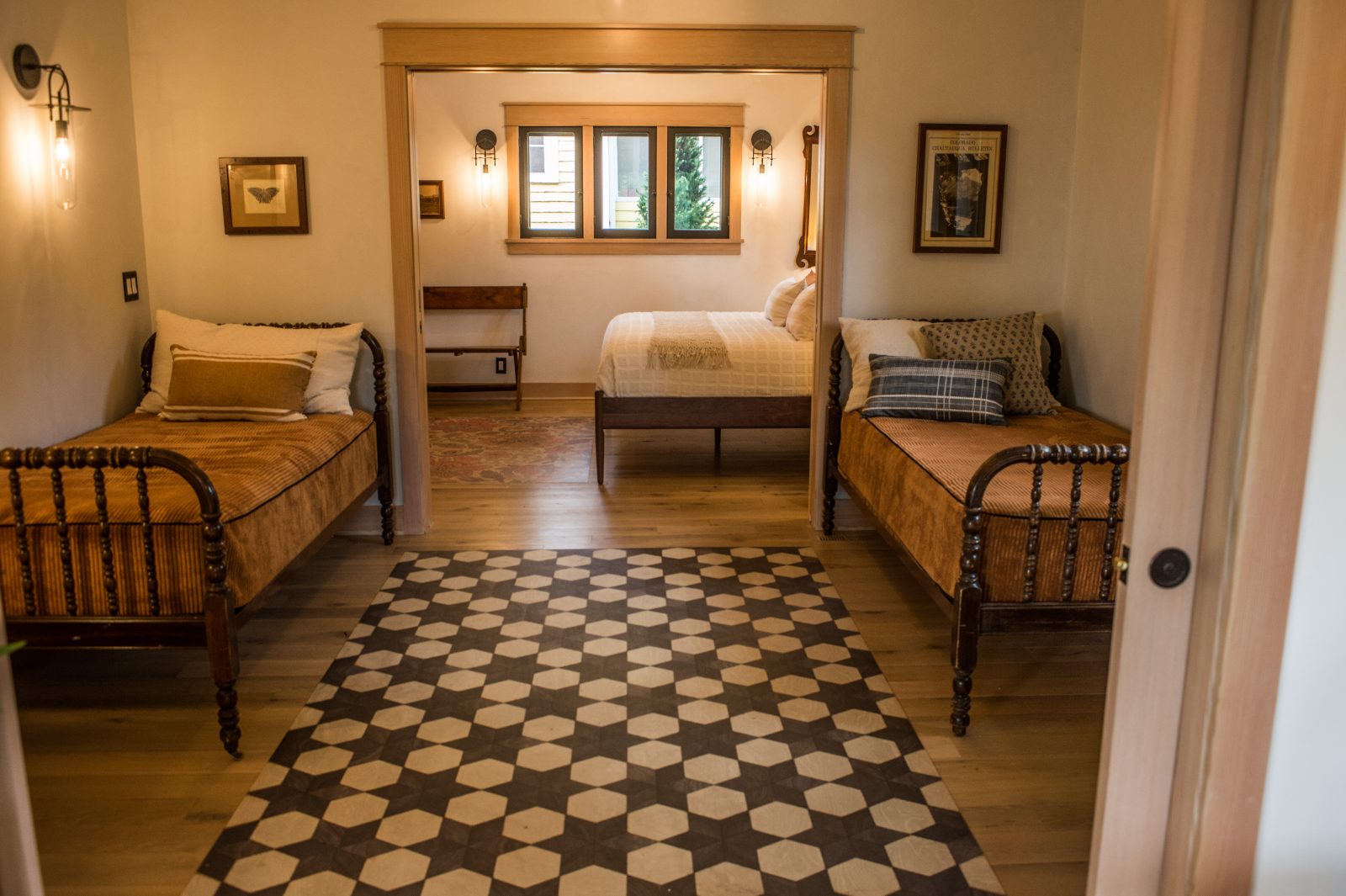 remodeled historic bedrooms in cottage