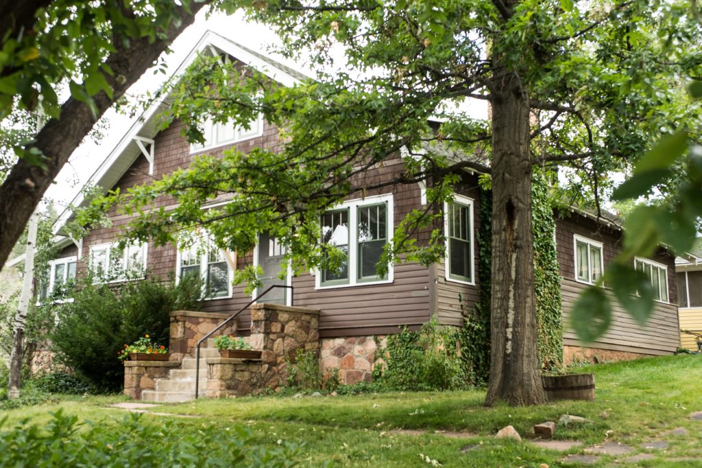 summer view of cottage at Chautauqua