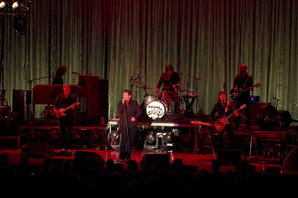 six musicians play during concert